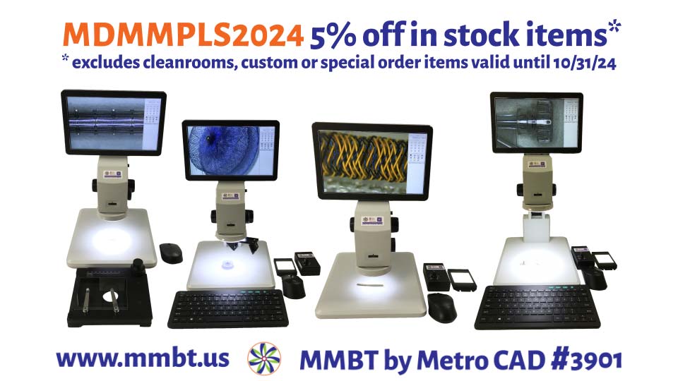 MMBT by Metro CAD 3901 MD&M MPLS Demo HD Digital Measuring Microscope