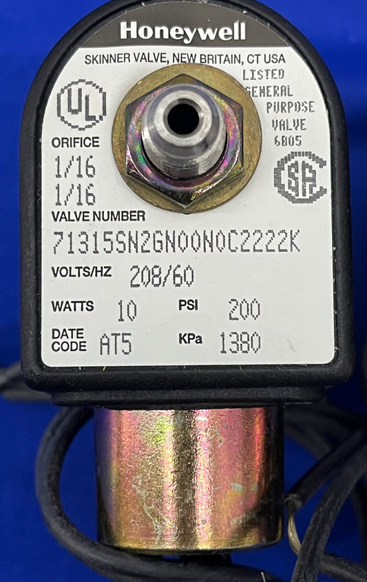 VALVOLA PER USO GENERALE HONEYWELL SKINNER 71315SN2GN00N0C2222K - 1 LOTTO QTY 2