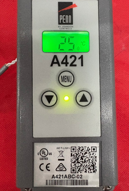 PENN JOHNSON CONTROLS A421 TEMPERATURE CONTROL & A99BB-200C CABLE - PARTS/REPAIR