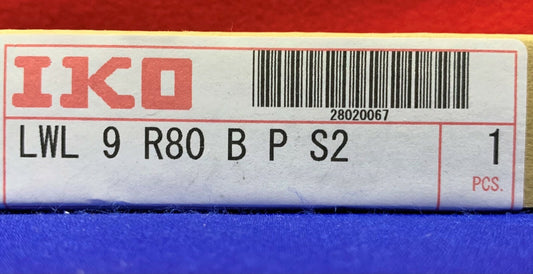 Rail de guidage linéaire IKO Nippon Thomson LWL 9 R80 BP S2