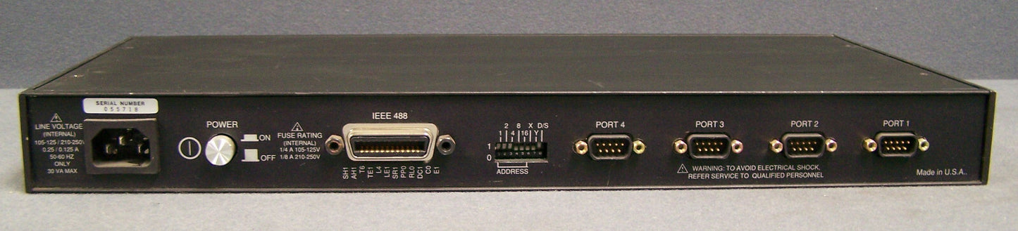 IO TECH SERIAL 488/4 SN 055718 BUS-KONVERTER IEEE 488