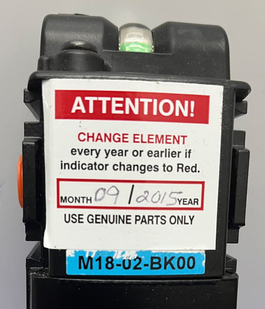 WILKERSON PNEUMATIC M18-02-BK00 FILTER 493090 FILTER (1) 6B263