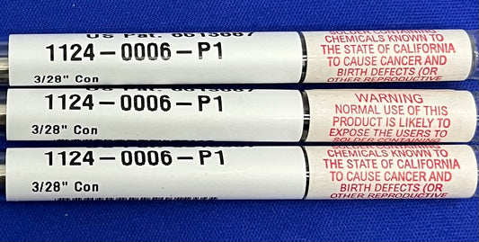 PACE 1124-0006-P1 KONISCHES SCHARFES LÖTMITTEL MIT VERLÄNGERTER SPITZE 3/28" - 1 LOT MENGE 3