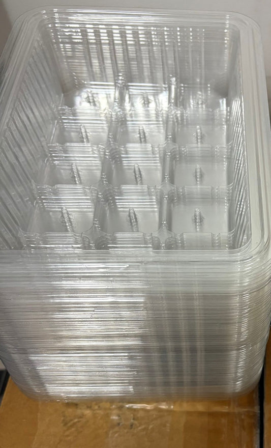 Seed Starting tray clear plastic 10" x 7" x 2" deep Green House 100ea