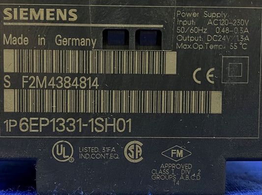 SIEMENS LOGO 24RCL 6ED1 053-1HB00-0BA2 & 6EP1331-1SH01