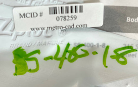 PGK QTY 2 Swagelok SS-400-1-8 Raccordo per tubo e adattatori Connettore NPT maschio dritto