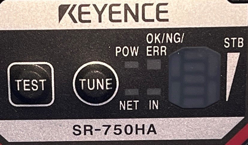 KEYENCE SR-750HA BARCODE-SCANNER-LESEGERÄT ETHERNET-KOMPATIBEL 2D 24 VDC