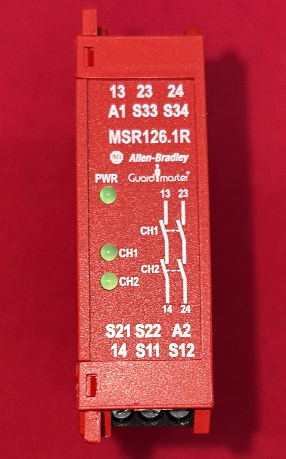 Allen-Bradley AB GUARDMASTER ® MSR126.1R 440R-N23120 SER A 24VAC/DC SAFETY RELAY