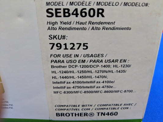 Staples Sustainable Earth wiederaufbereitete schwarze Tonerkartusche (Modell SEB460R)