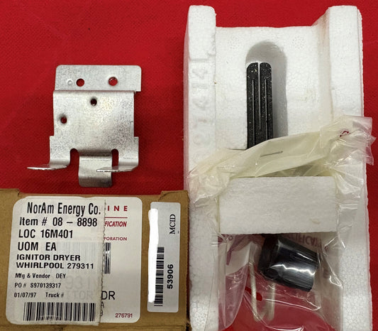 WHIRLPOOL GAS DRYER IGNITER / IGNITOR REPAIR KIT FOR WHIRLPOOL 279311