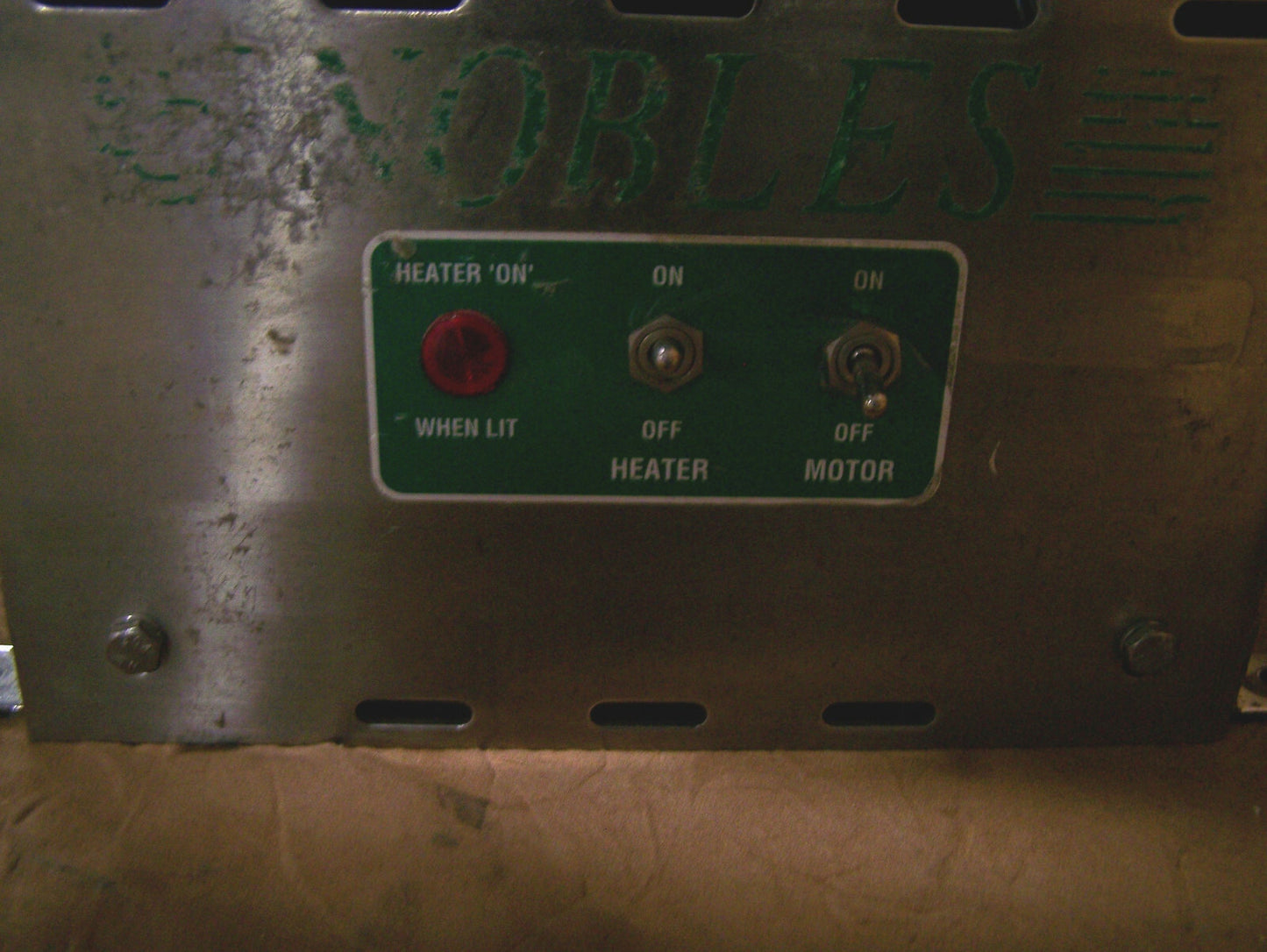 FÜR TEILE/REPARATUREN NOBLES MANUFACTURING INC. 29619-4 ZENTRIFUGE 115V