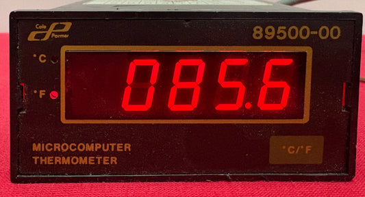 COLE-PARMER 89500-00 MICROCOMPUTER THERMOMETER TEMPERATURE PANEL