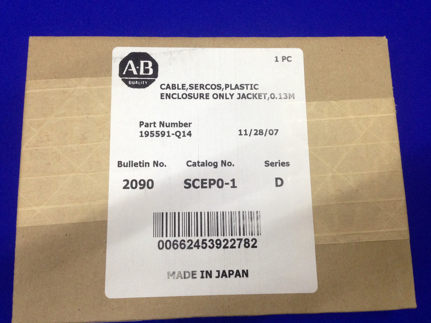 AB QUALITY ALLEN BRADLEY 195591-Q14 BOLETÍN 2090 CATÁLOGO SCEP0-1 SERIE D