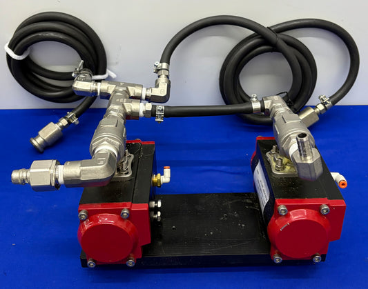 ANDERSON DWYER SERIE WE08 PNEUMATISCHER ANTRIEBSARTIKEL 2-TEILIGER NPT-MESSING-KUGELHAHN 80PSI