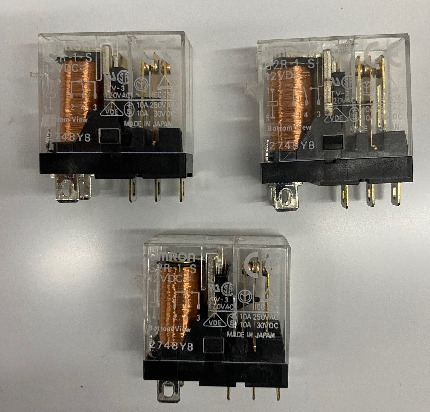 OMRON G2R-1-S 12 VDC/2748Y8 RELAIS – 1 Lot, Menge 3 RELAIS