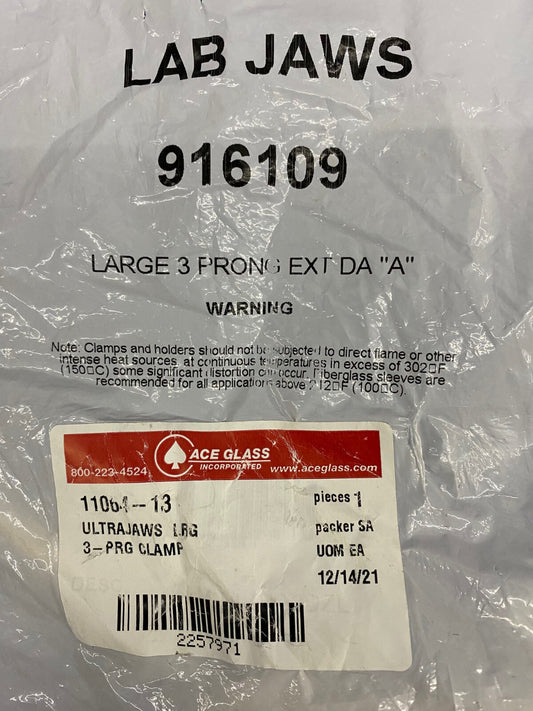 ACE GLASS 11064-13 916109 LAB JAWS GROSS 3-ZINKEN EXT DA "A" ULTRAJAWS 3-PR KLEMME