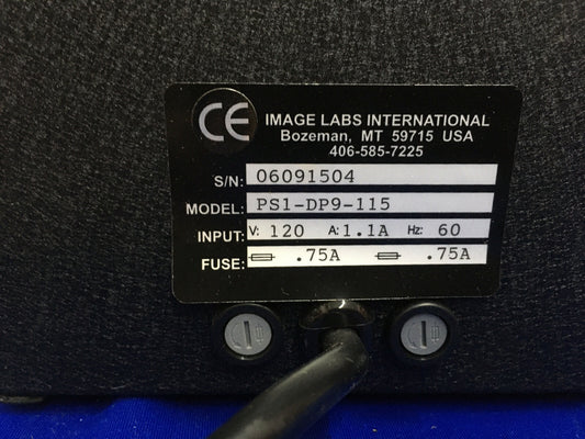 ALIMENTATORE LINEARE PER TELECAMERA CCD PS1-DP9-115 IMAGE LABS INTERNATIONAL