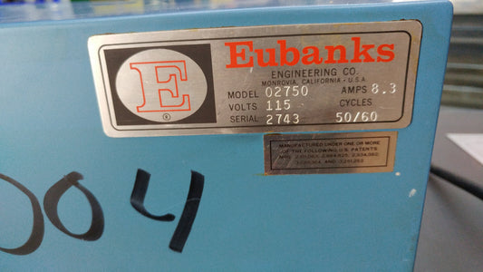 EUBANKS 02750 WIRE CUTTER 115 V 50/60HZ 8.3A - CART NOT INCLUDED