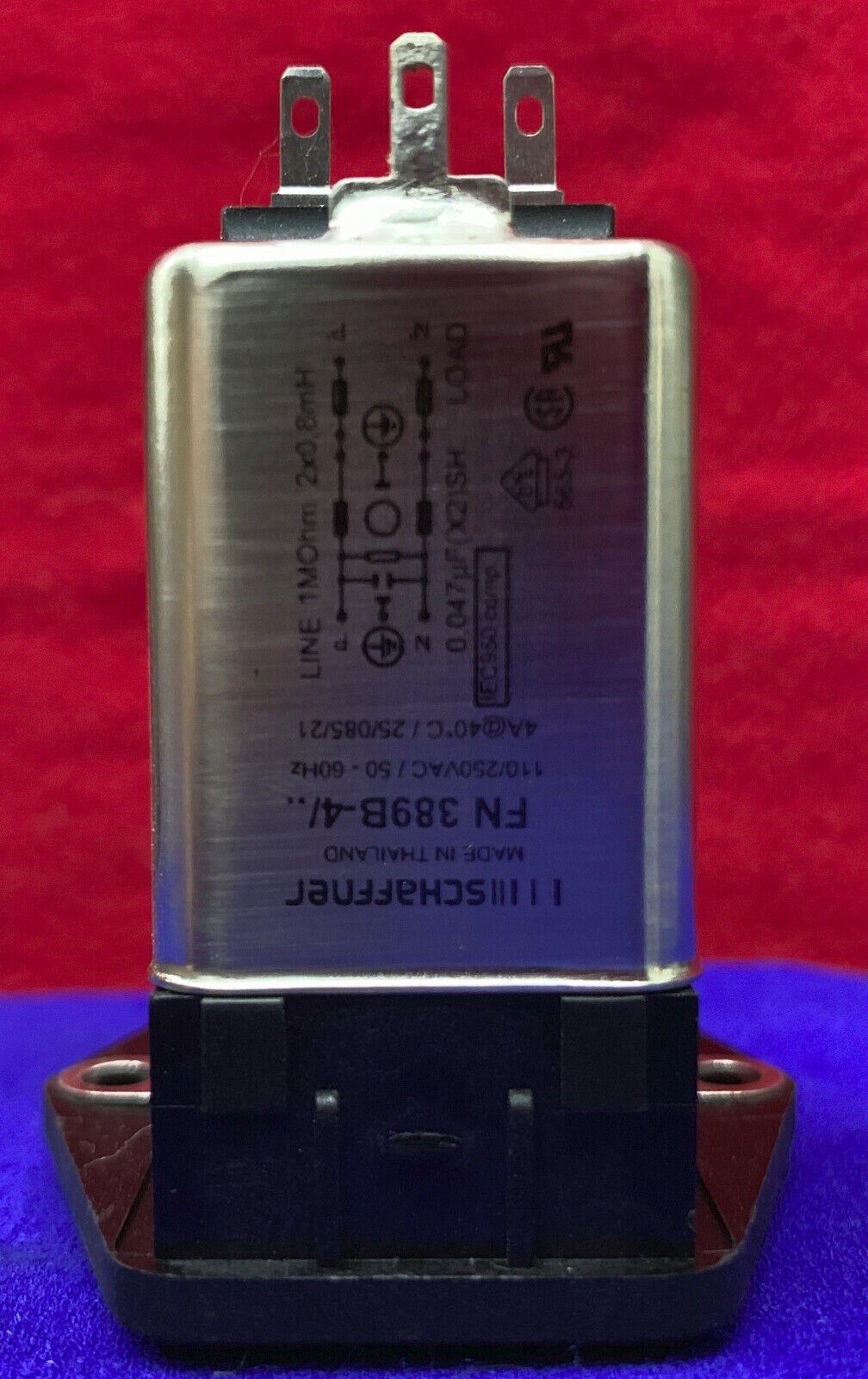 Qté 19 SCHAFFNER 11B3359 FN389B-4-22 MODULES D'ENTRÉE DE COURANT MONOPHASÉS POLYVALENTS