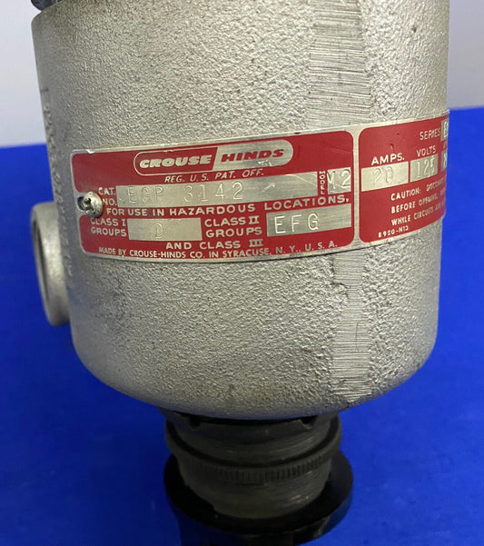 CROUSE-HINDS EGP 3142 MODELO M2 SERIE EGP PULSADOR ESTACIÓN CONDUCTO C1 GD 2EFG