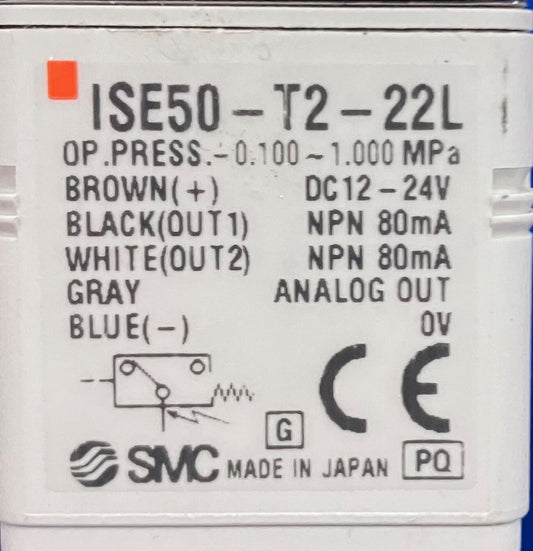SMC ISE50-T2-22L 圧力スイッチ 2個セット