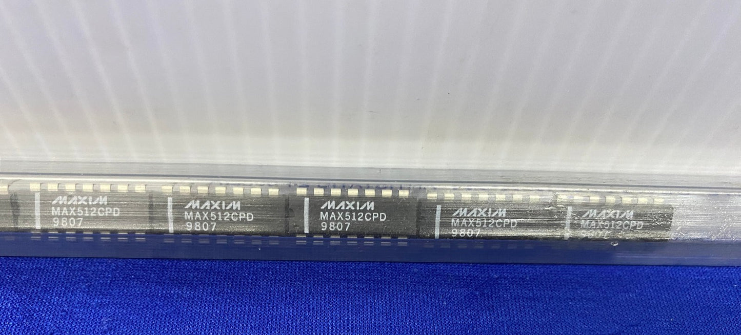 MAXIM MAX512CPD 9807 D/A CONVERTER 1 FUNC - TUBE WITH QTY 10 PCS