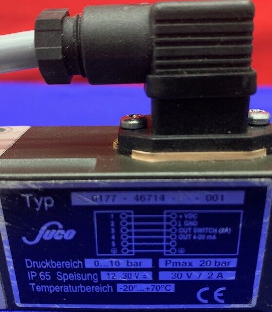 SUCO 0177-46714 - -001 KLEP / ELEKTRONISCHE DRUKSCHAKELAAR