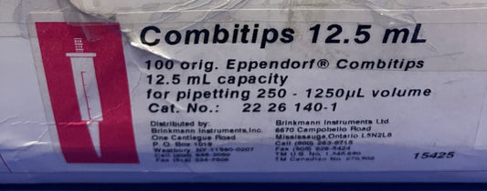 EPPENDORF MODEL 22-26-140-1, 12.5ML SYRINGE 61 OF 100