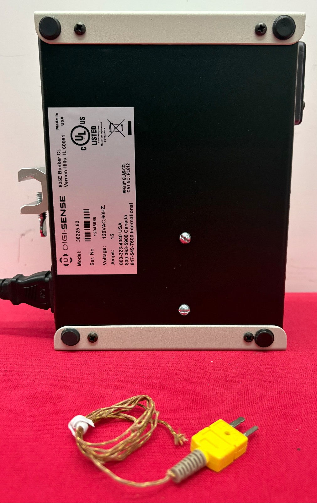 DIGI-SENSE ® TC5000 SINGLE ZONE TEMPERATURE CONTROLLER 36225-62 TYPE K BENCHTOP