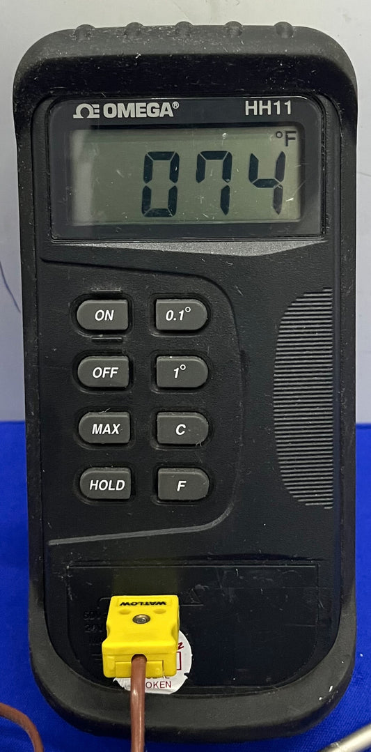 TERMOMETRO OMEGA HH11 TERMOCOPPIA MISURATORE DIGITALE E SONDA AF-1083201