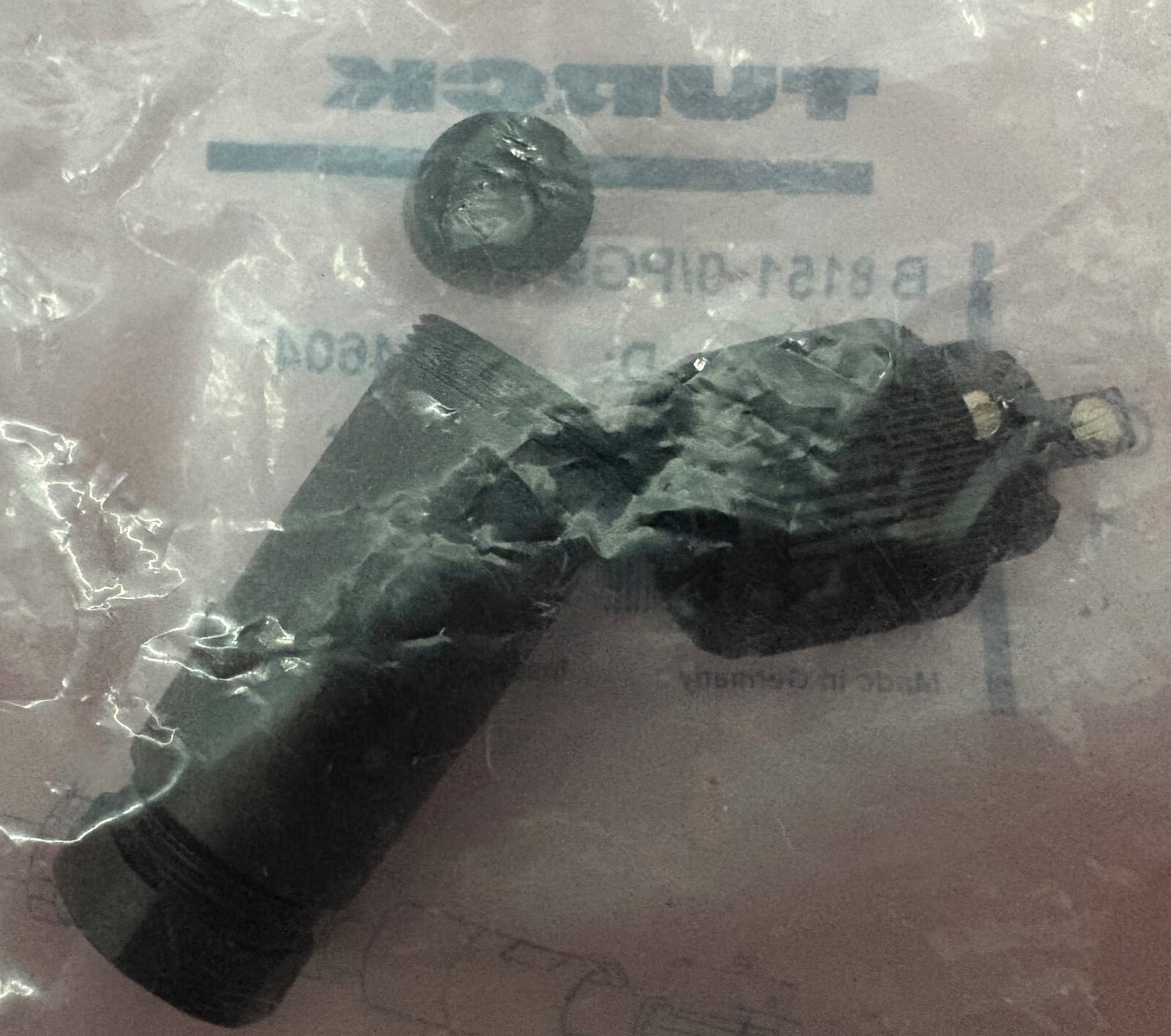 TURCK SENSOR CONNECTOR B 8151-0/PG9 / 6904604 / U6565 - QTY 2