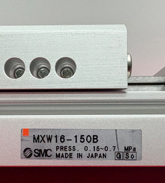 SMC MXW16-150B LINEAR AIR CYLINDER LONG STROKE PRECISION SLIDE TABLE