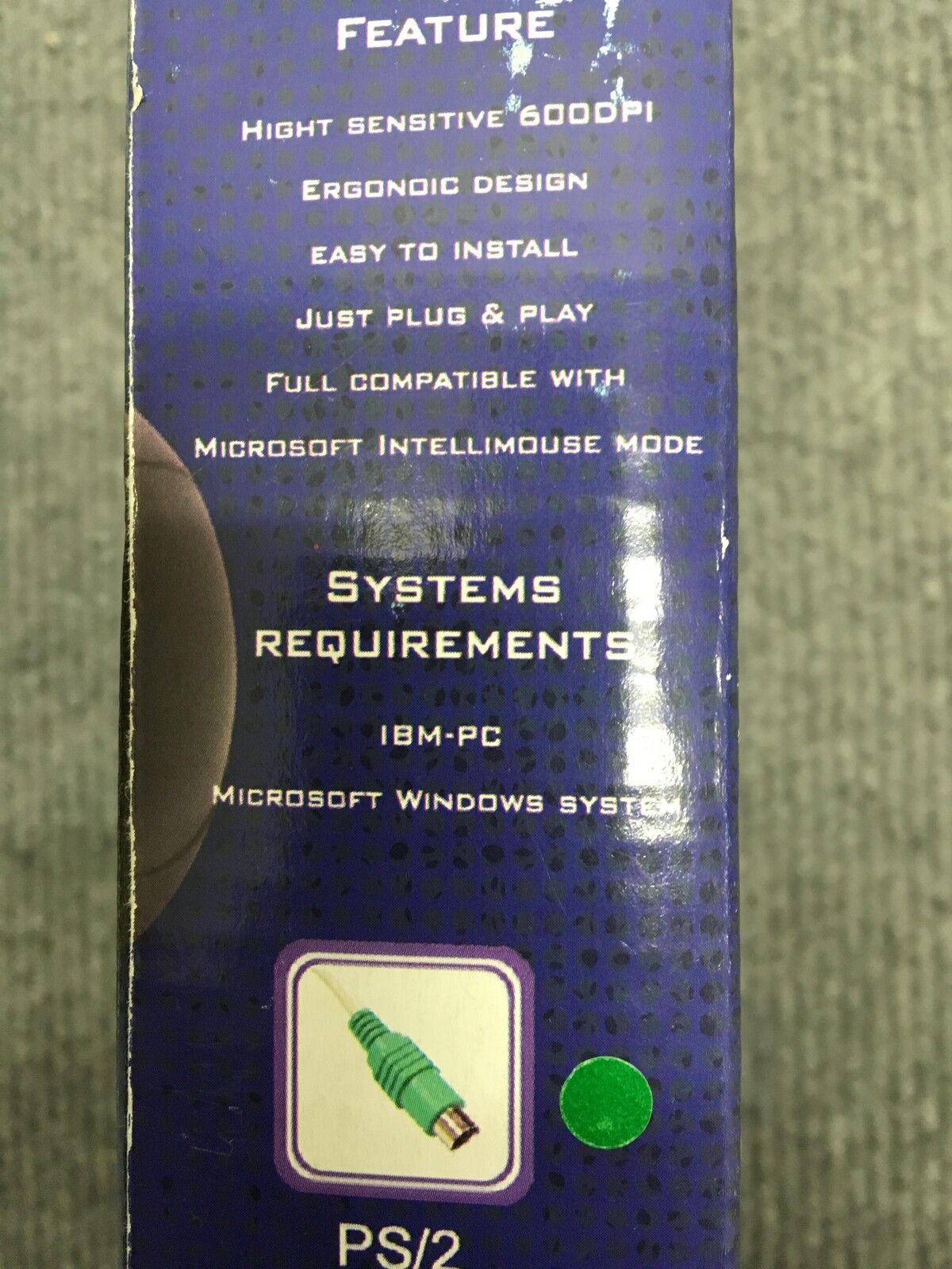 SCROLLMUIS HOOGGEVOELIG 600DPI