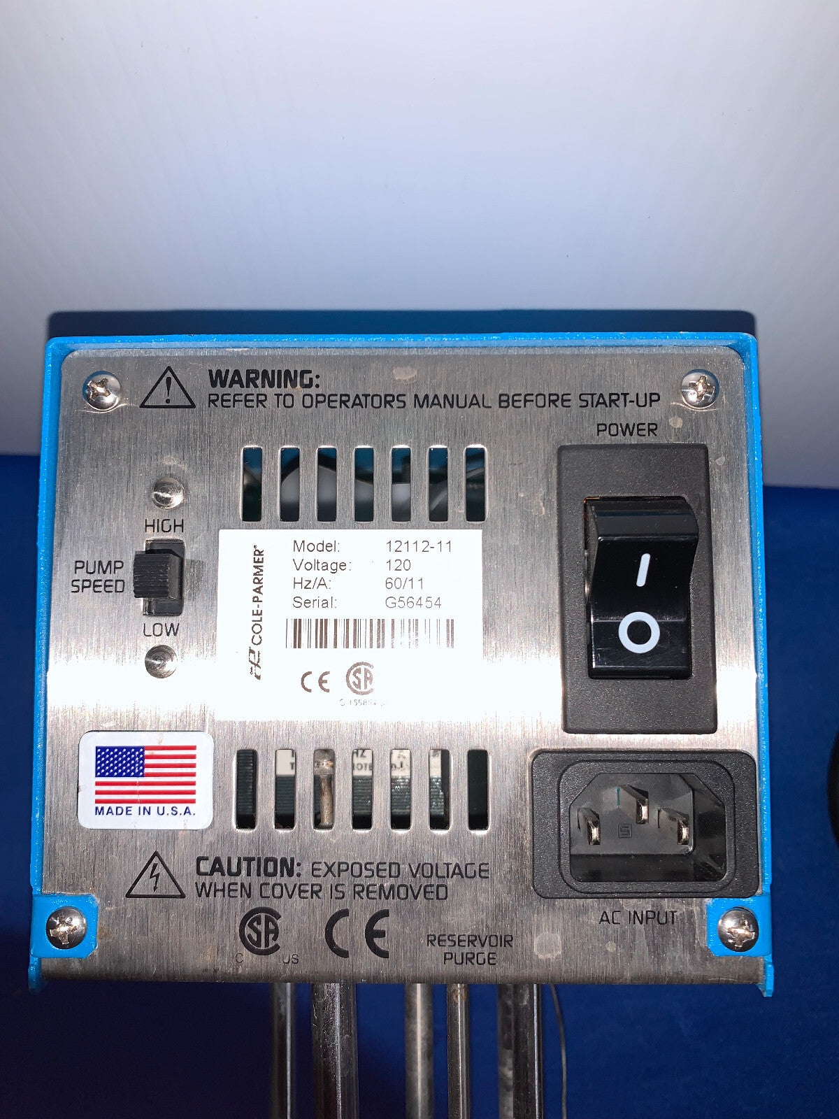 COLE-PARMER 12112-11 CIRCULATING HEATER POLYSTAT TEMPERATURE CONTROLLER