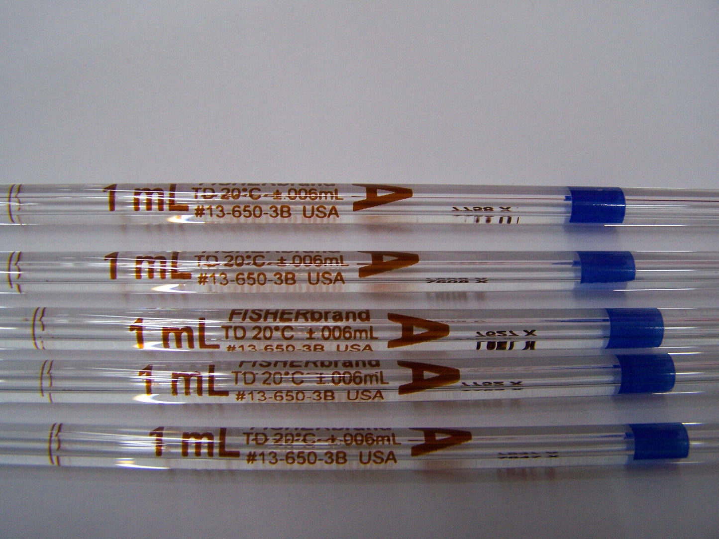 PIPETAS VOLUMÉTRICAS REUTILIZABLES DE CLASE A FISHERBRAND 13-650-3B CANTIDAD DE 5