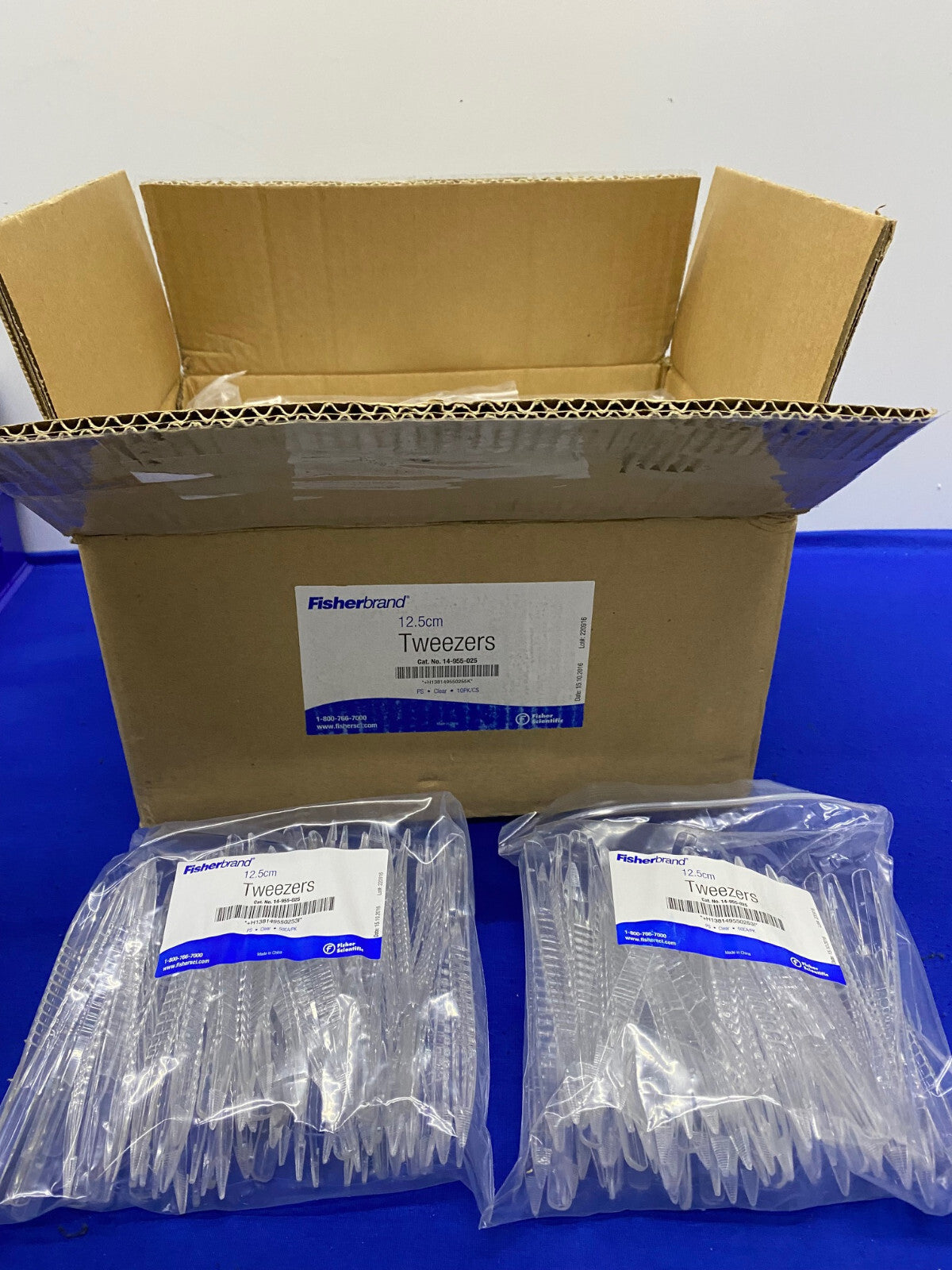 FISHER SCIENTIFIC/FISHERBRAND ® 12.5cm TWEEZERS, '1 BOX OF 10PK/EACH PK QTY 50'