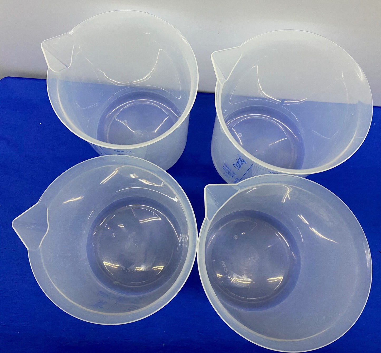 Vaso de precipitados de forma baja de polipropileno reutilizable CORNING® GRADUADO 5000 ml - 1 lote CANTIDAD 4