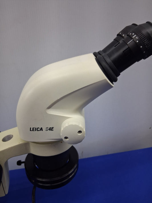 Leica S4E 6.3-30X Stereo Zoom Microscope with Boom Stand and LED Ring Light
