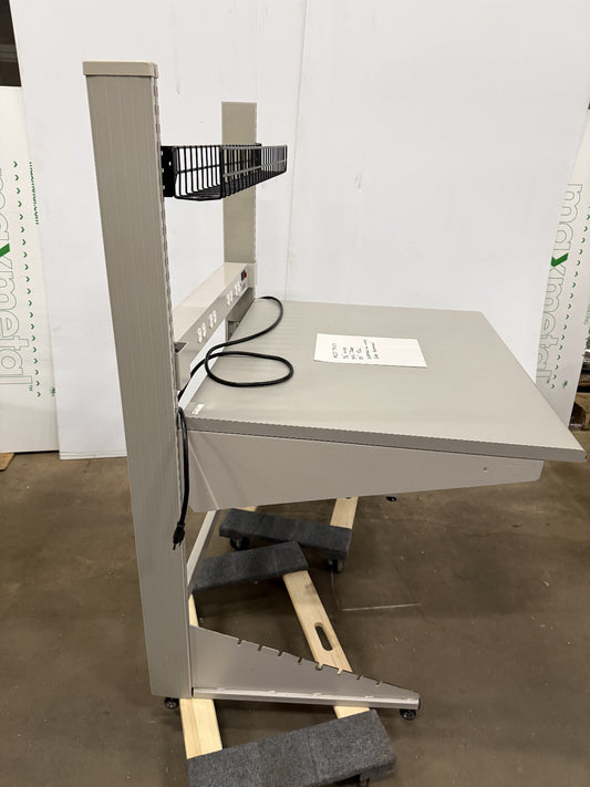 LISTA 36" W X 34 1/2" D X 55" TALL WORKBENCH / TABLE RISERS ELECTRICAL BAR