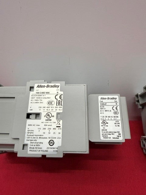 Allen Bradley 100-C40E*400 ser. B w/ 100-F ser. B contractor IEC / EN 60947-4-1
