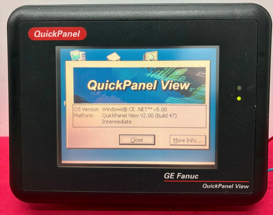 GE FANUC QUICKPANEL VIEW 6” COLOR TOUCHSCREEN V2.00 ES0611