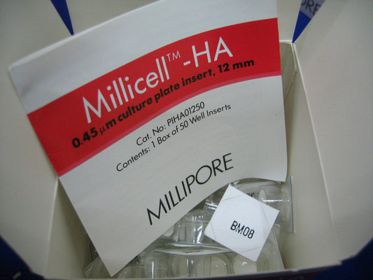 MILLIPORE PIHA 012 50 PIHA01250 LOT N° N7EOMA08 INSERTS DE PLAQUE DE CULTURE 0,45 µm