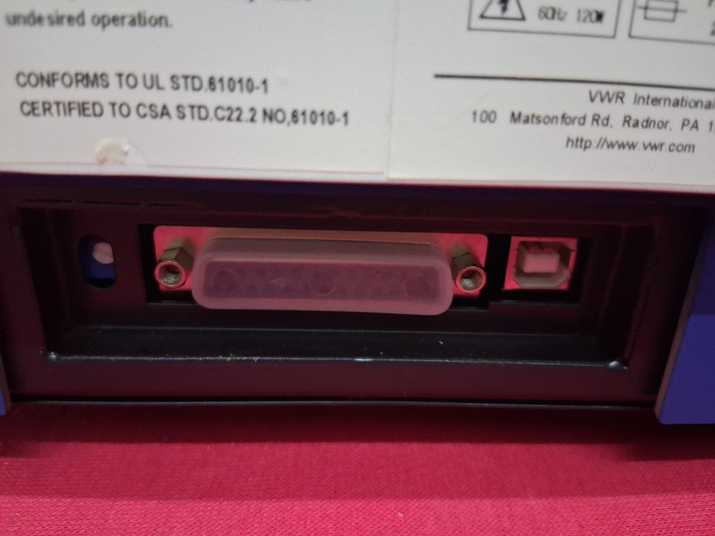 VWR UV-1600PC SPECTROPHOTOMETER 110 V AC 120 W 60 HZ 15A TESTED WORKS