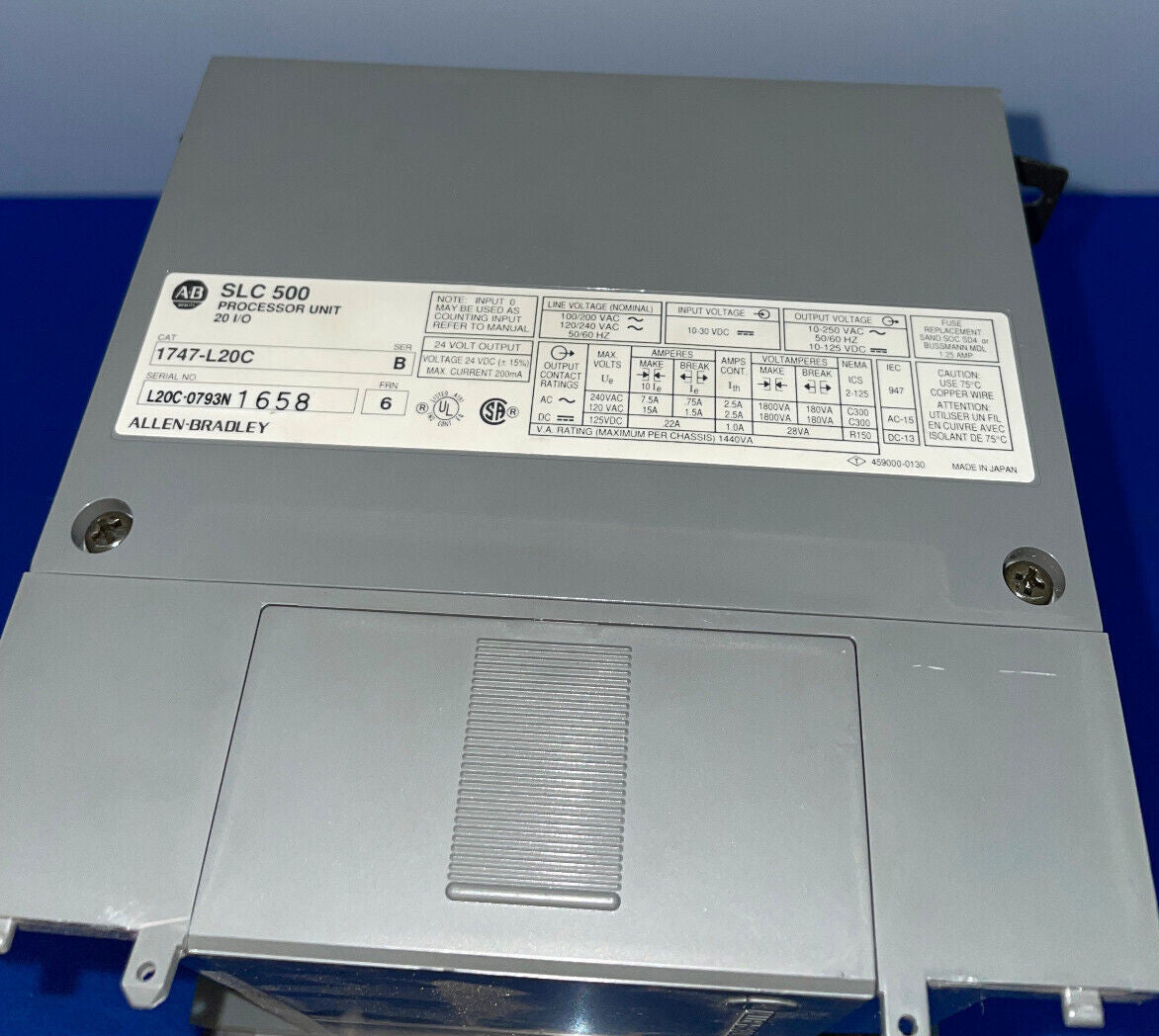 ALLEN-BRADLEY SLC500 PROCESSOR UNIT - FOR PARTS/REPAIR