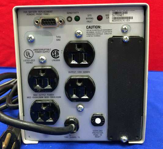 APS DYNAMICS SU700NET SMART-UPS GRUPPO DI ALIMENTAZIONE ININTERROTTO CHE NECESSITA DI BATTERIE