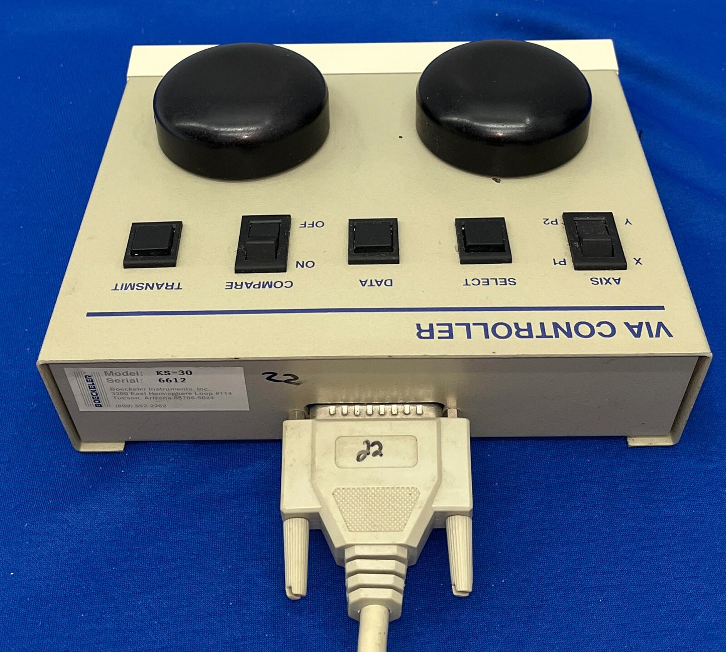 BOECKELER ™ KS-30 MESURE VIDÉO VIA CONTRÔLEUR (POUR VIA-Y/C) VIA SN 6612