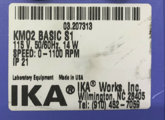 IKA WORKS / WERKE KMO 2 BASIC / KMO2 BASIC S1 MAGNETIC STIRRER 115V