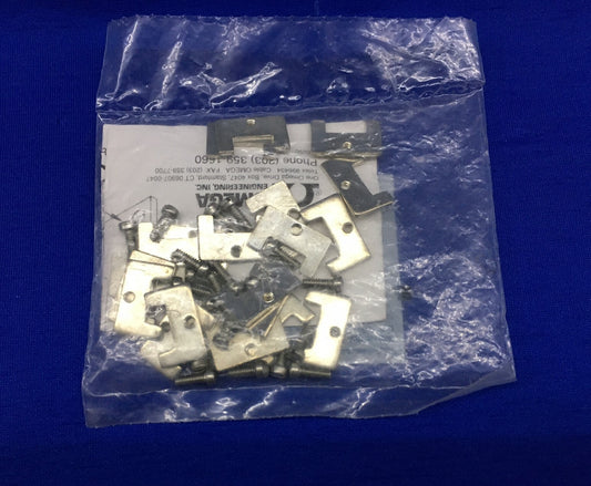 1 PAQUETE DE 20 CLIPS/TORNILLOS - ACCESORIOS PARA PANEL DE CONEXIONES OMEGA MH-JP-10/CLIPS DE MONTAJE