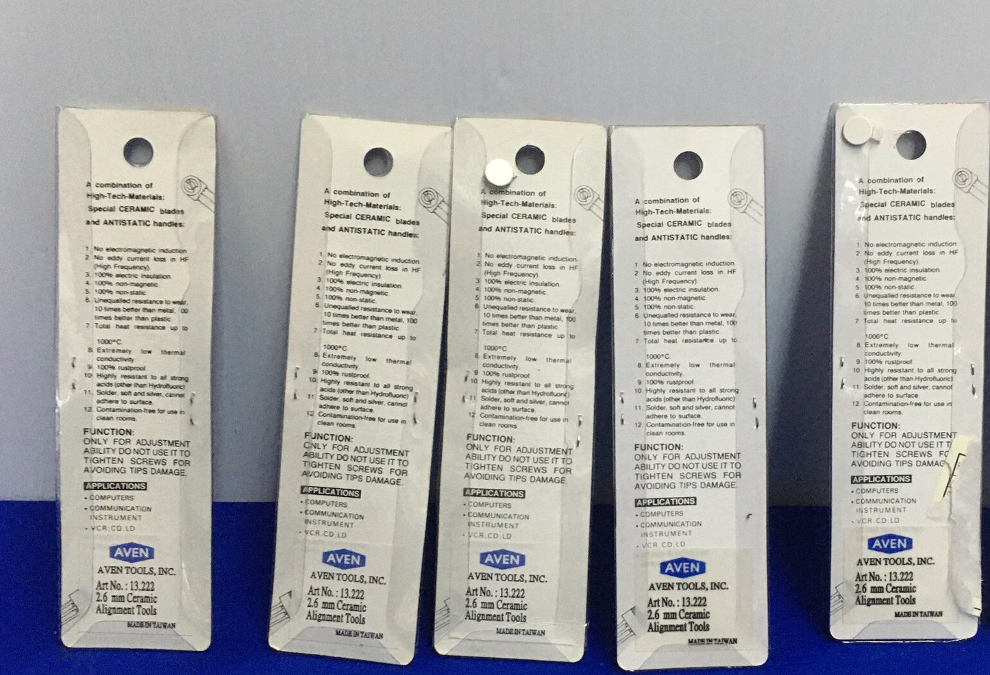 AVEN TOOLS 13.222 / 13222 2,6 mm KERAMISCH UITLIJNINGSGEREEDSCHAP - 1 LOT HOEVEELHEID 5