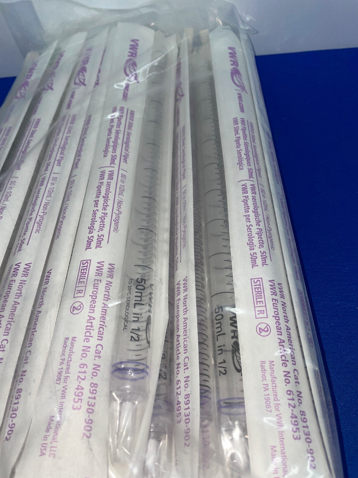 VWR 89130-902 PIPETA SEROLÓGICA DE 50 mL - 1 PAQUETE CANTIDAD 25 PIPETAS
